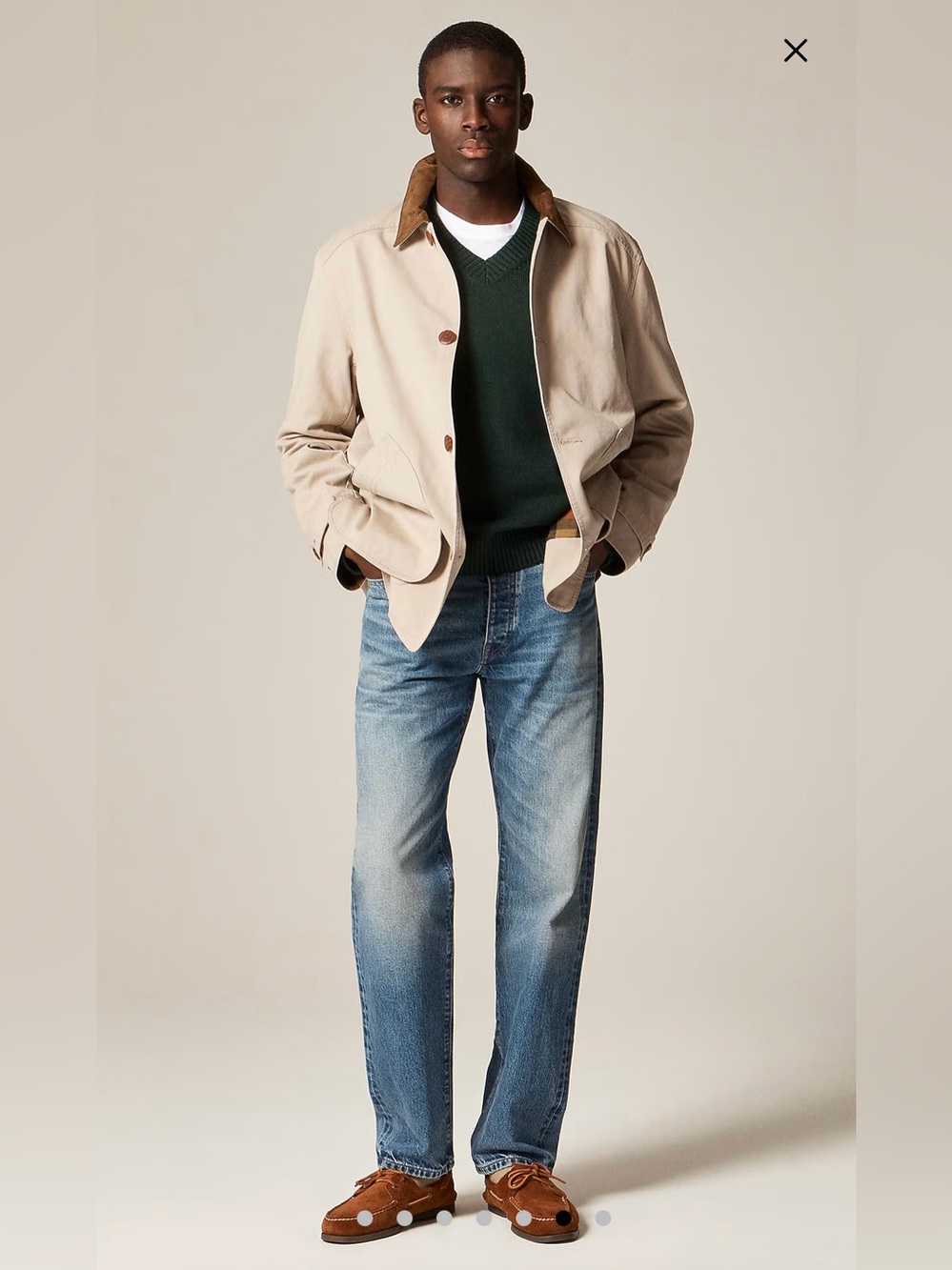 J. CREW 1983 Barn Jacket™ in Scout Khaki Size L $188 BW485